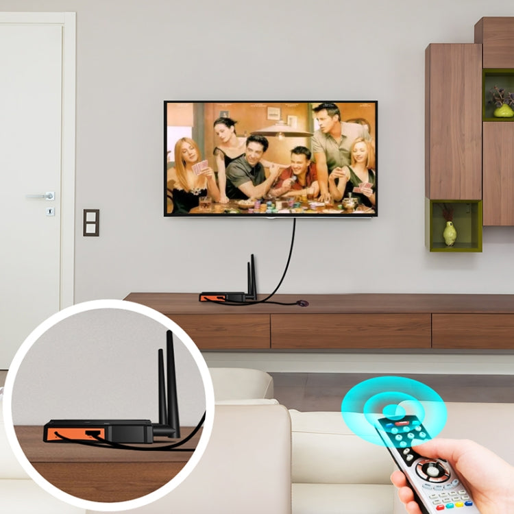 009 200m HD Video Transmitter Receiver WIFI 5.8 Wireless Display Dongle Adapter(AU Plug) by buy2fix