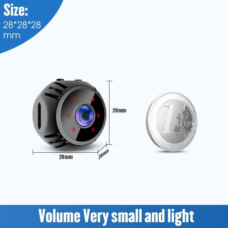 W8 Mini Camera HD 1080P Night Vision Battery Video Surveillance Wifi Smart Home Camera(Black) - Mini Camera by buy2fix | Online Shopping UK | buy2fix
