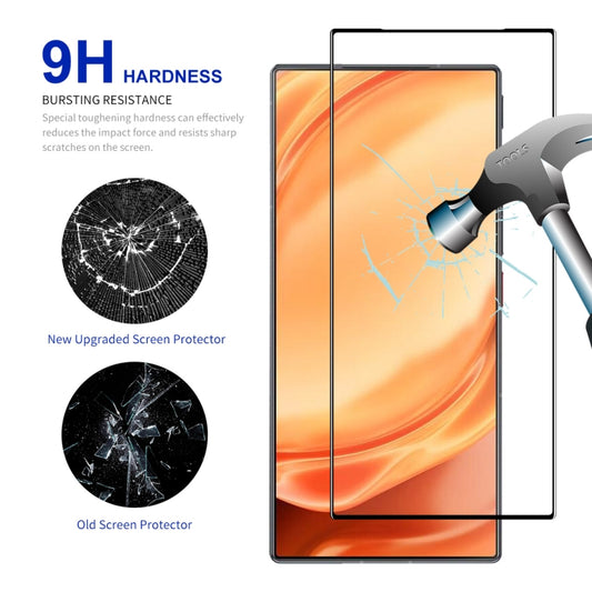 For ZTE Nubia Z50 Ultra 10pcs ENKAY Hat-Prince Full Glue High Aluminum-silicon Tempered Glass Film by ENKAY