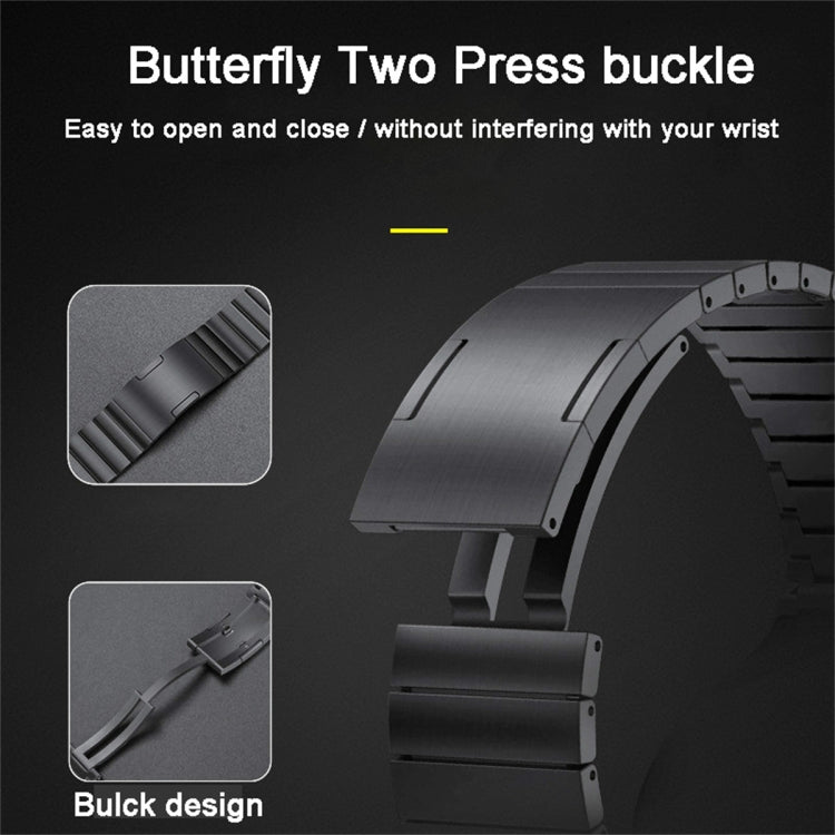 For Huawei Watch GT 2e Titanium Alloy Quick Release Watch Band(Black) by buy2fix