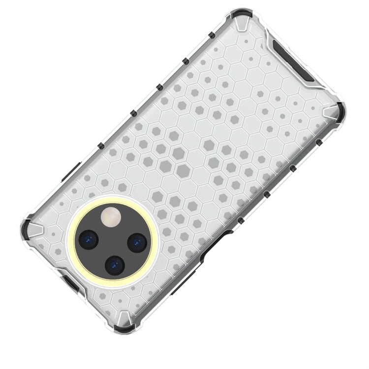 For Huawei Y91 Shockproof Honeycomb Phone Case(Blue) - Huawei Cases by buy2fix | Online Shopping UK | buy2fix
