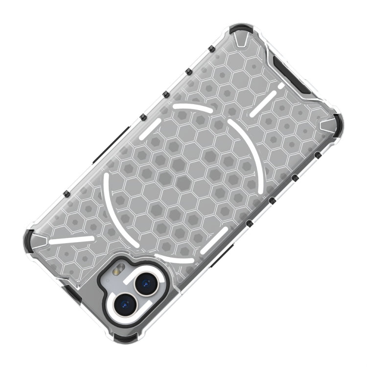 For Nothing Phone 2 Shockproof Honeycomb Phone Case(White) - Nothing Cases by buy2fix | Online Shopping UK | buy2fix