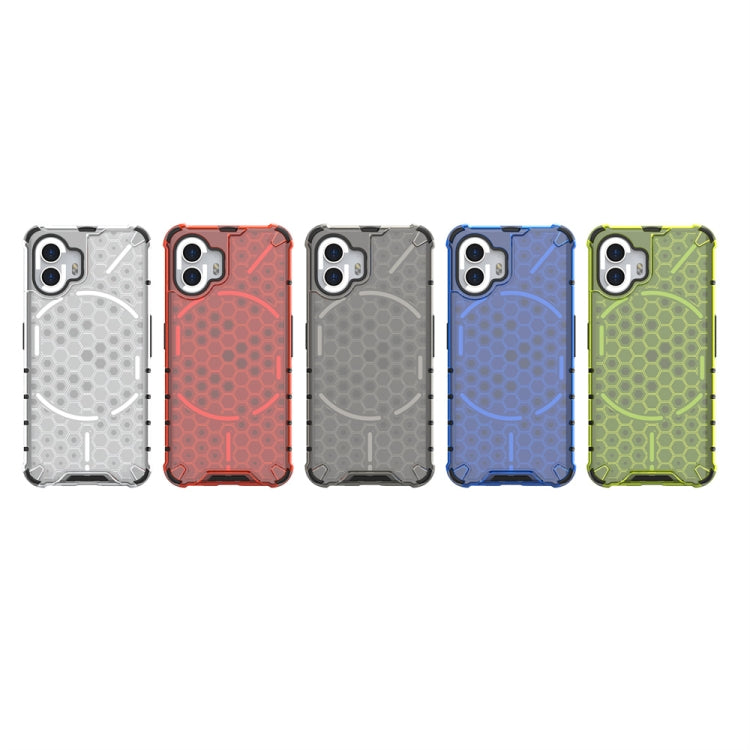 For Nothing Phone 2 Shockproof Honeycomb Phone Case(White) - Nothing Cases by buy2fix | Online Shopping UK | buy2fix