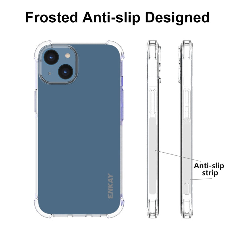 For iPhone 15 ENKAY Hat-Prince Transparent TPU Shockproof Phone Case - iPhone 15 Cases by ENKAY | Online Shopping UK | buy2fix