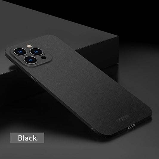 For iPhone 15 Pro MOFI Fandun Series Frosted PC Ultra-thin All-inclusive Phone Case(Black) by MOFI