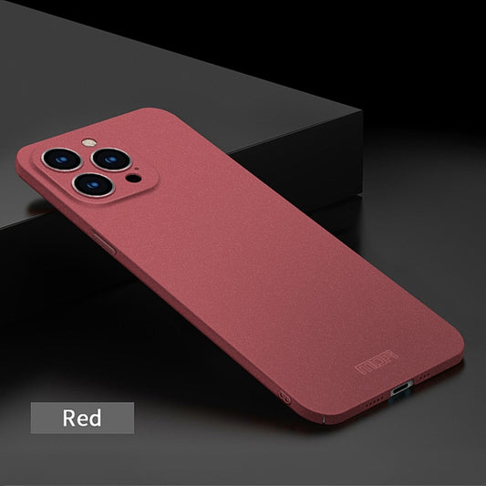 For iPhone 15 Pro MOFI Fandun Series Frosted PC Ultra-thin All-inclusive Phone Case(Red) by MOFI