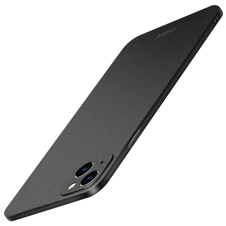 For iPhone 15 Plus MOFI Fandun Series Frosted PC Ultra-thin All-inclusive Phone Case(Black) - More iPhone Cases by MOFI | Online Shopping UK | buy2fix