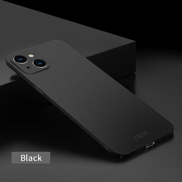 For iPhone 15 Plus MOFI Fandun Series Frosted PC Ultra-thin All-inclusive Phone Case(Black) - More iPhone Cases by MOFI | Online Shopping UK | buy2fix