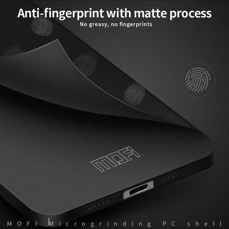 For iPhone 15 Plus MOFI Fandun Series Frosted PC Ultra-thin All-inclusive Phone Case(Black) - More iPhone Cases by MOFI | Online Shopping UK | buy2fix