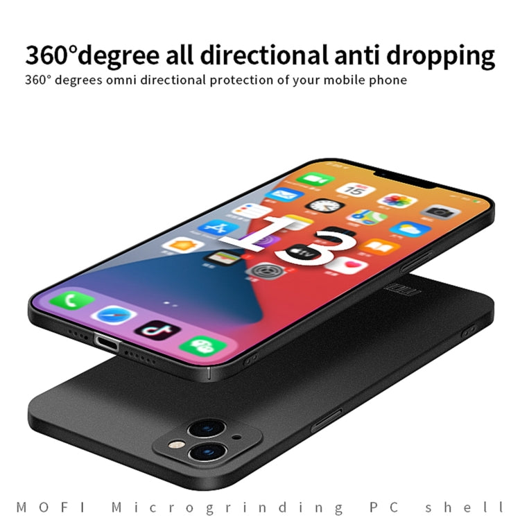 For iPhone 15 Plus MOFI Fandun Series Frosted PC Ultra-thin All-inclusive Phone Case(Black) - More iPhone Cases by MOFI | Online Shopping UK | buy2fix