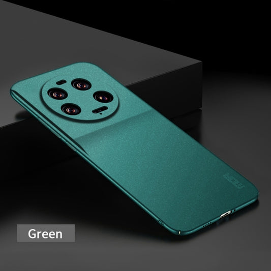 For Xiaomi 13 Ultra MOFI Fandun Series Frosted PC Ultra-thin All-inclusive Phone Case(Green) by MOFI