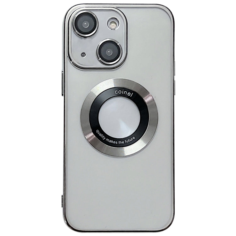 For iPhone 14 Electroplating Magsafe TPU Phone Case(Silvery) - iPhone 14 Cases by buy2fix | Online Shopping UK | buy2fix