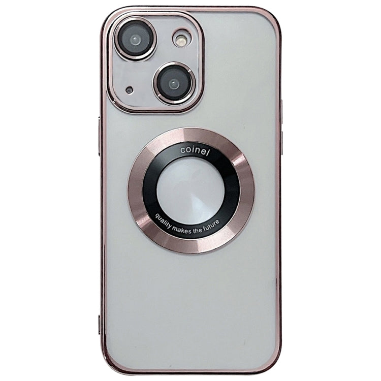 For iPhone 15 Electroplating Magsafe TPU Phone Case(Rose) - iPhone 15 Cases by buy2fix | Online Shopping UK | buy2fix