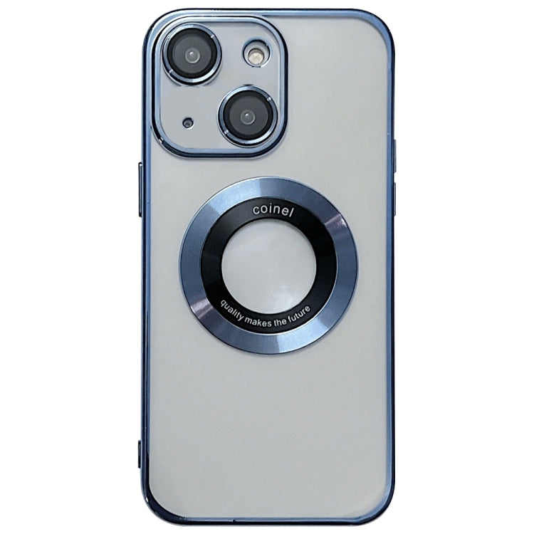 For iPhone 15 Electroplating Magsafe TPU Phone Case(Blue) - iPhone 15 Cases by buy2fix | Online Shopping UK | buy2fix