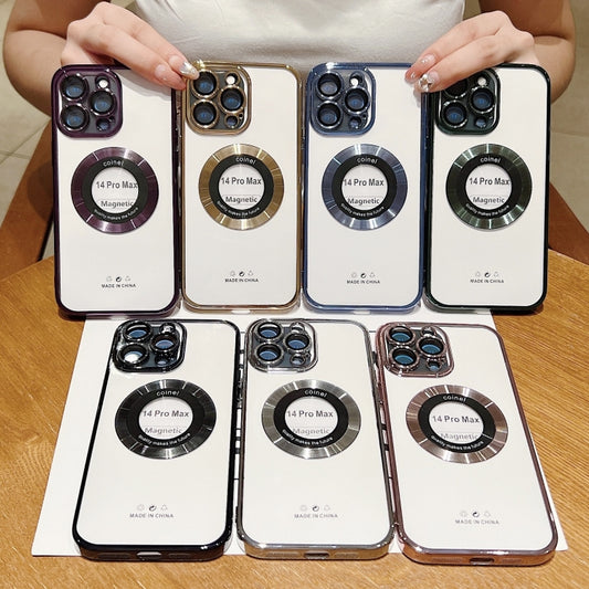 For iPhone 11 Pro Electroplating Magsafe TPU Phone Case(Black) by buy2fix