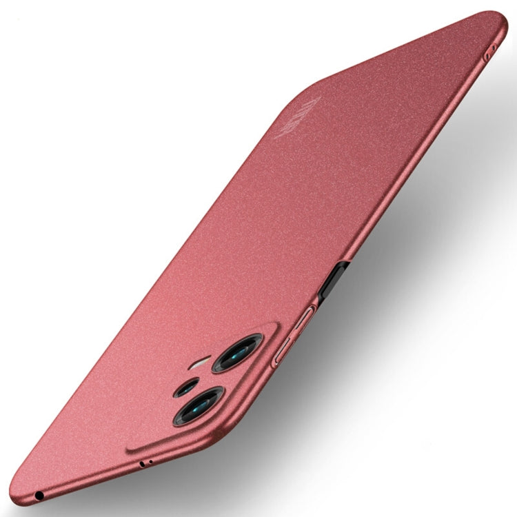 For Xiaomi Redmi Note 12 Global /Poco X5 5G MOFI Fandun Series Frosted PC Ultra-thin All-inclusive Phone Case(Red) - Xiaomi Cases by MOFI | Online Shopping UK | buy2fix