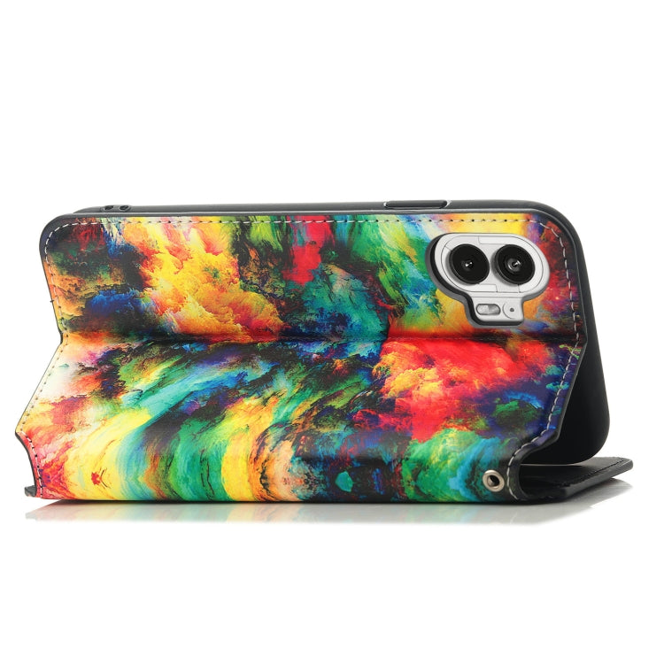 For Nothing Phone 2 CaseNeo Colorful Magnetic Leather Phone Case(Colorful Clouds) - Nothing Cases by buy2fix | Online Shopping UK | buy2fix