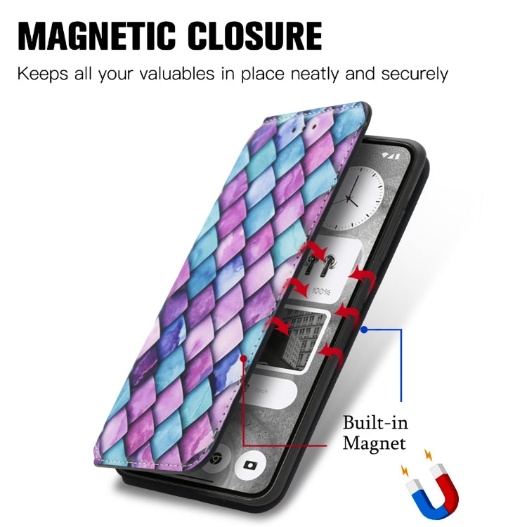 For Nothing Phone 2 CaseNeo Colorful Magnetic Leather Phone Case(Colorful Clouds) - Nothing Cases by buy2fix | Online Shopping UK | buy2fix