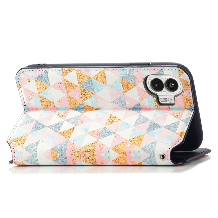 For Nothing Phone 2 CaseNeo Colorful Magnetic Leather Phone Case(Nordic Rhombus) - Nothing Cases by buy2fix | Online Shopping UK | buy2fix