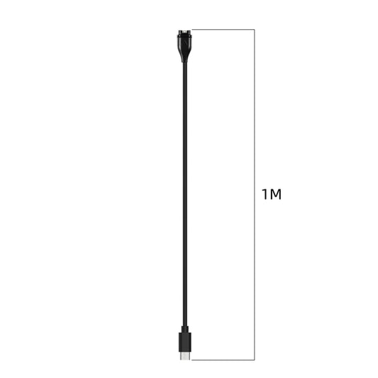 For Garmin Fenix 7S Type-C Port Watch Charger With Data Transmission(Black) by buy2fix