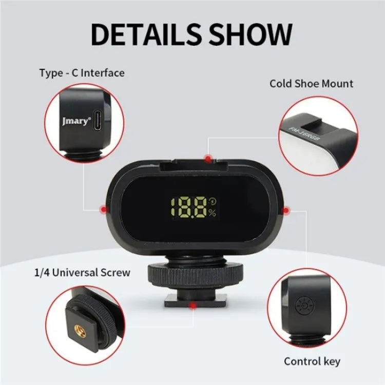 JMARY FM-16RGB Mini Portable Rechargeable RGB Video Conference Photography LED Fill Light by Jmary