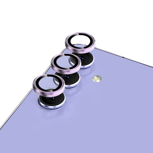 For Samsung Galaxy A54 5G NORTHJO Camera Lens Protector Tempered Glass CD Vein Metal Ring Film(Purple) by NORTHJO