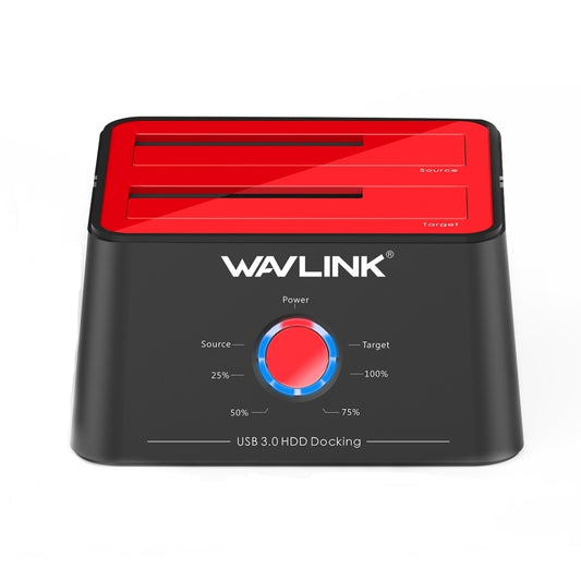 Wavlink ST334U SSD Dual Bay External Hard Drive Docking Station USB 3.0 to SATA I/II/III(AU Plug) by WAVLINK