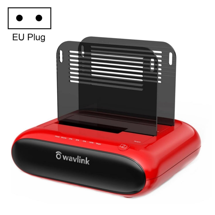 Wavlink ST341U Dual Bay External Hard Drive Docking Station Support Offline Clone Function(EU Plug) - HDD Enclosure by WAVLINK | Online Shopping UK | buy2fix
