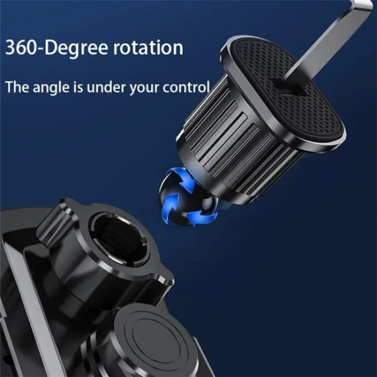 A6 Car Automatic Clamping Phone Holder 15W Magnetic Wireless Charger(Orange) by buy2fix