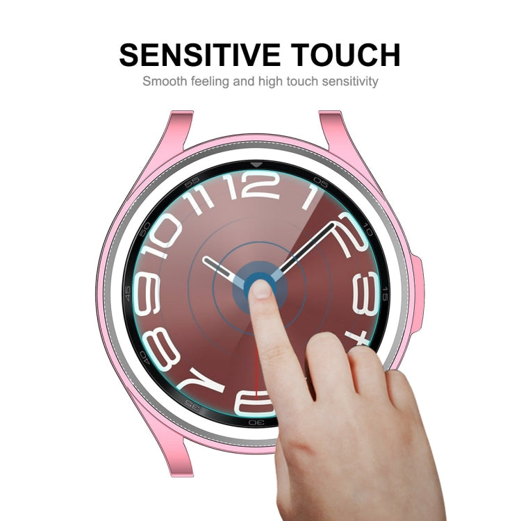 For Samsung Galaxy Watch6 Classic 47mm ENKAY Hat-Prince Transparent Soft TPU Case + 0.2mm 9H Glass Screen Protector - Watch Cases by ENKAY | Online Shopping UK | buy2fix