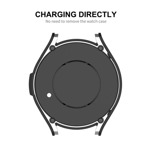 For Samsung Galaxy Watch6 Classic 47mm ENKAY Hat-Prince Electroplated Hard PC Case + 0.2mm 9H Glass Screen Protector(Rose Gold) by ENKAY