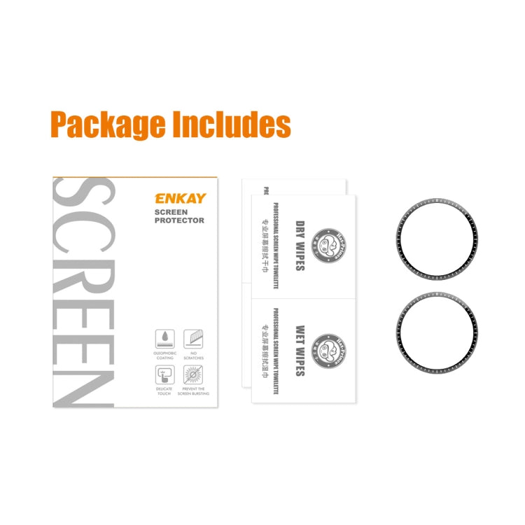 For Huawei Watch GT 4 46mm 2pcs ENKAY 3D Full Coverage Soft PC Edge PMMA HD Screen Film - Screen Protector by ENKAY | Online Shopping UK | buy2fix
