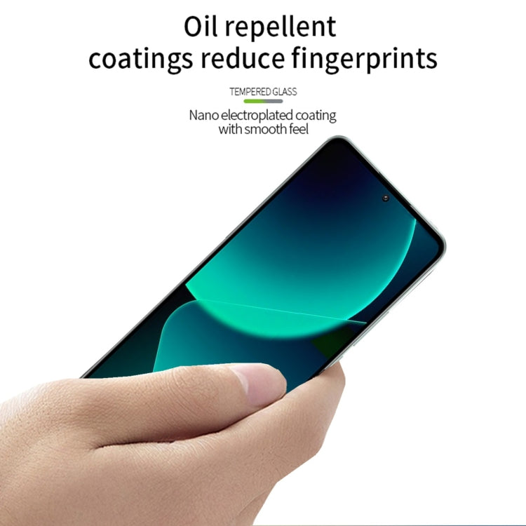 For Xiaomi 13T / 13T Pro PINWUYO 9H 3D Full Screen Explosion-proof Tempered Glass Film(Black) - by PINWUYO | Online Shopping UK | buy2fix