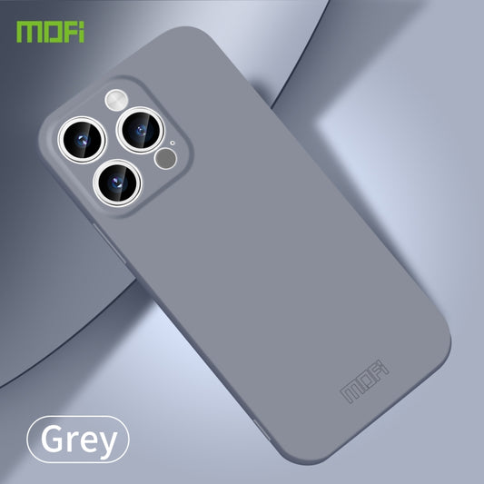 For iPhone 15 Pro Max MOFI Qin Series Skin Feel All-inclusive PC Phone Case(Gray) - iPhone 15 Pro Max Cases by MOFI | Online Shopping UK | buy2fix