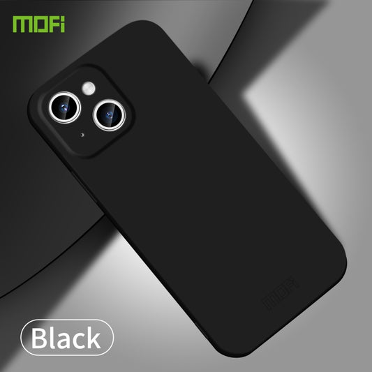 For iPhone 14 MOFI Qin Series Skin Feel All-inclusive PC Phone Case(Black) by MOFI