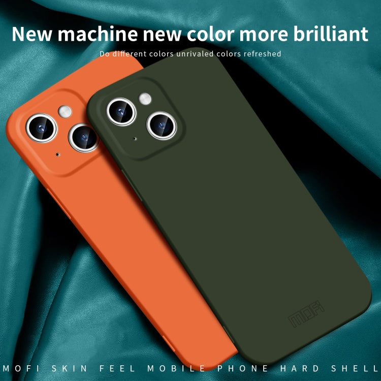 For iPhone 14 MOFI Qin Series Skin Feel All-inclusive PC Phone Case(Blue) - iPhone 14 Cases by MOFI | Online Shopping UK | buy2fix