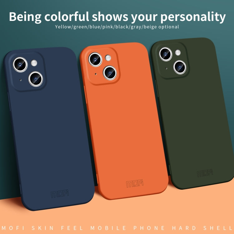 For iPhone 14 MOFI Qin Series Skin Feel All-inclusive PC Phone Case(Blue) - iPhone 14 Cases by MOFI | Online Shopping UK | buy2fix