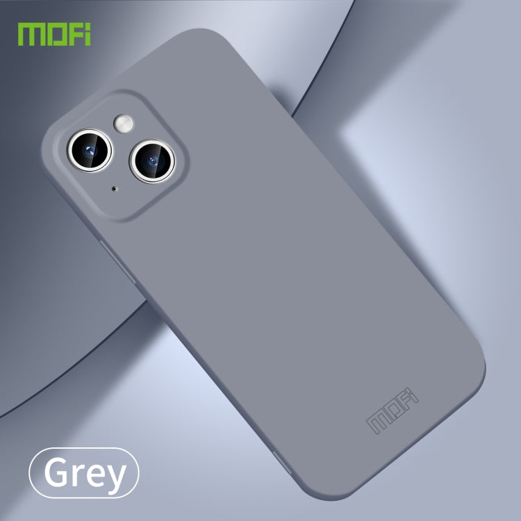 For iPhone 14 MOFI Qin Series Skin Feel All-inclusive PC Phone Case(Gray) - iPhone 14 Cases by MOFI | Online Shopping UK | buy2fix