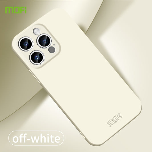 For iPhone 14 Pro MOFI Qin Series Skin Feel All-inclusive PC Phone Case(Beige) by MOFI