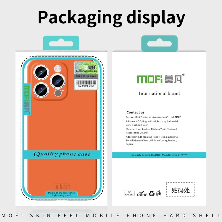 For iPhone 14 MOFI Qin Series Skin Feel All-inclusive PC Phone Case(Pink) - iPhone 14 Cases by MOFI | Online Shopping UK | buy2fix