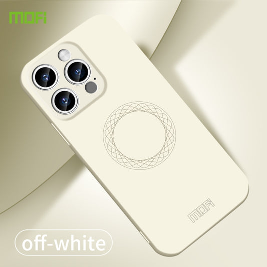 For iPhone 15 Pro Max MOFI Qin Series Skin Feel All-inclusive Silicone Phone Case(Beige) - iPhone 15 Pro Max Cases by MOFI | Online Shopping UK | buy2fix