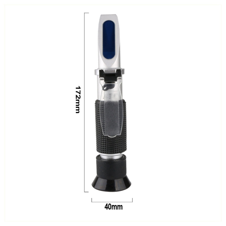 RZ120 Refractometer Beer Brix Wort Sugar Alcohol Specific Gravity Salinity Measurement Handheld Tool Specific Gravity Meter - Digital Refractometer by buy2fix | Online Shopping UK | buy2fix