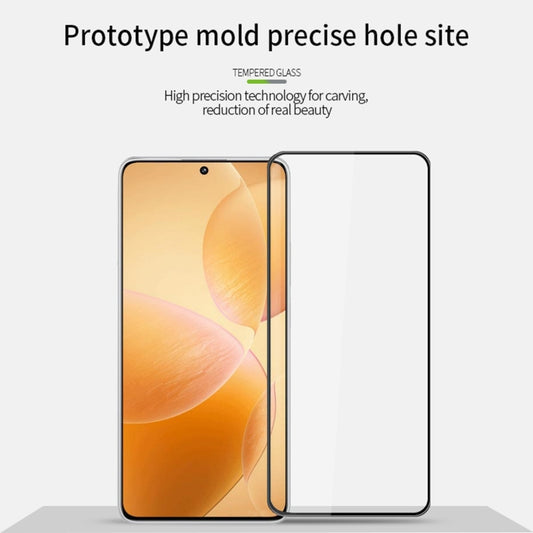For Xiaomi Poco X6 / X6 Pro MOFI 9H 3D Explosion-proof Curved Screen Tempered Glass Film(Black) by MOFI