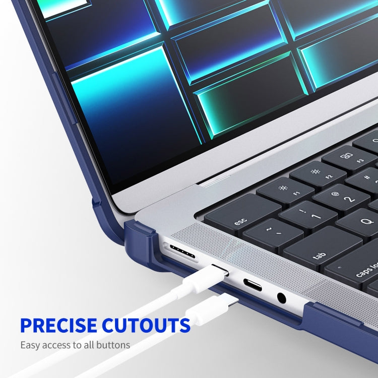 For MacBook Pro 14.2 A2442/A2779 ENKAY Hat-Prince 3 in 1 Protective Bracket Case Cover Hard Shell with TPU Keyboard Film / PET Screen Protector, Version:EU(Pink) - MacBook Pro Cases by ENKAY | Online Shopping UK | buy2fix