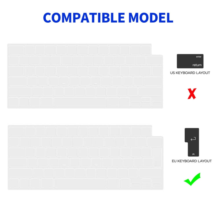 For MacBook Air 15.3 A2941/M3 2024 A3114 ENKAY Hat-Prince 3 in 1 Protective Bracket Case Cover Hard Shell with TPU Keyboard Film / PET Screen Protector, Version:EU(Black) - MacBook Air Cases by ENKAY | Online Shopping UK | buy2fix