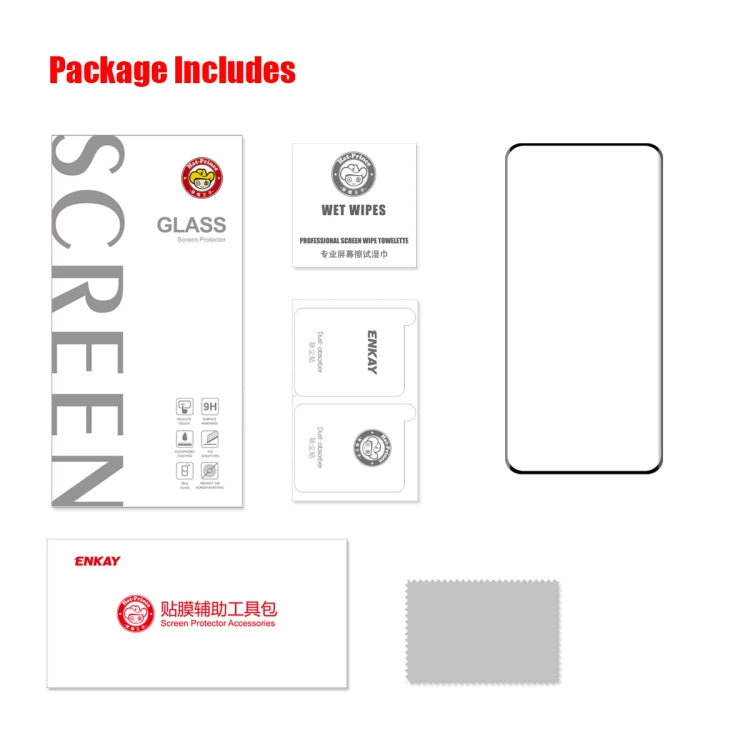For Huawei Mate 60 Pro ENKAY Hat-Prince Heat Bending Full Side Glue Tempered Glass Film(Transparent) by ENKAY