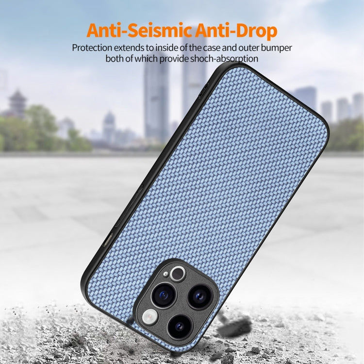 For iPhone 15 Pro Max ENKAY Fiber Leather Skin PC Phone Case with High Aluminum-silicon Glass Film(Black) by ENKAY