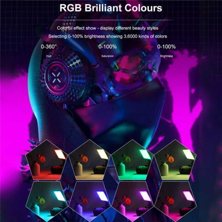VLOGLITE PAD192RGB For DSLR Camera Gopro LED Camera Fill Light RGB Full Color Photography Lighting - by VLOGLITE | Online Shopping UK | buy2fix