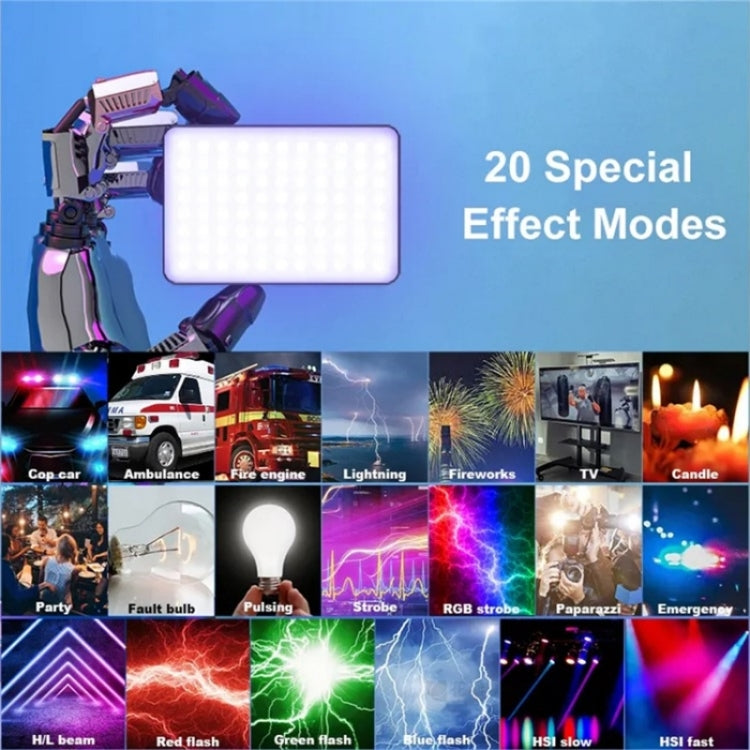 VLOGLITE PAD192RGB For DSLR Camera Gopro LED Camera Fill Light RGB Full Color Photography Lighting - by VLOGLITE | Online Shopping UK | buy2fix
