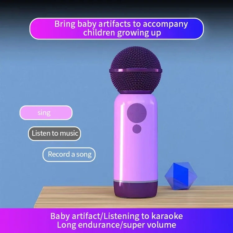 K1 Handheld Bluetooth Microphone Support Mobile Phone Connection(Purple) by buy2fix